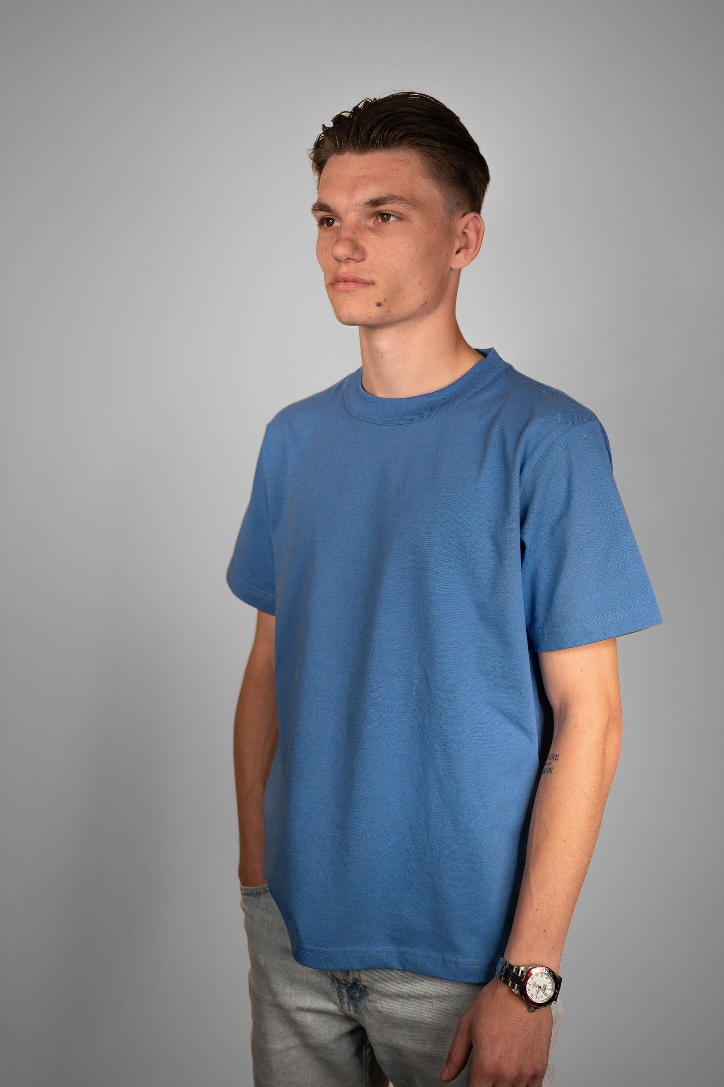 The François T-Shirt - Ocean Blue